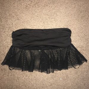 Iheartraves fishnet mini skirt